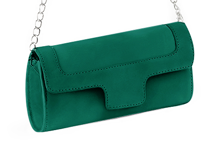Handcrafted women's elegant clutch in premium emerald green leather. Perfect for weddings, ceremonies, and parties.  
                Choose from our luxurious collections of leather and fabric to perfectly match your clutches to your outfits.